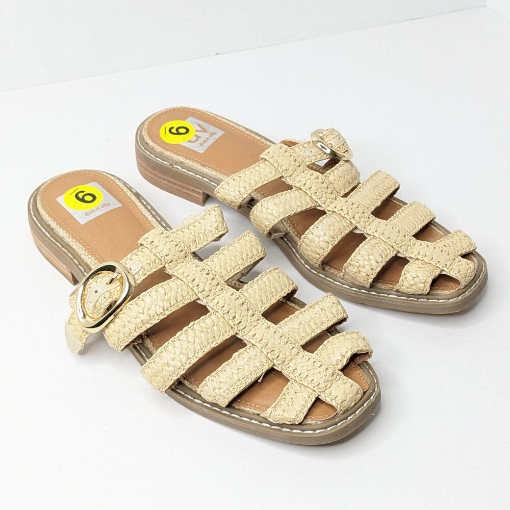 Dolce Vita Falcun Fisherman Mule Sandals, Tan, Women's 9